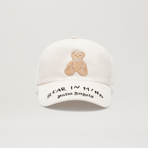 Bear In Mind White Baseball Cap Bear In Mind White Baseball Cap