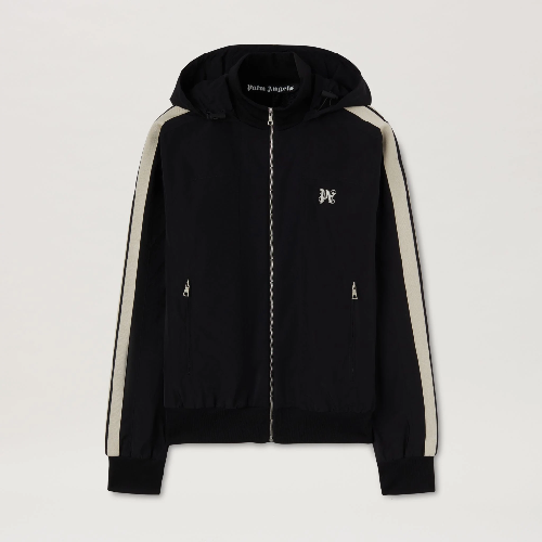 Palm Angels Monogram Black Nylon Track Jacket Palm Angels Monogram Black Nylon Track Jacket