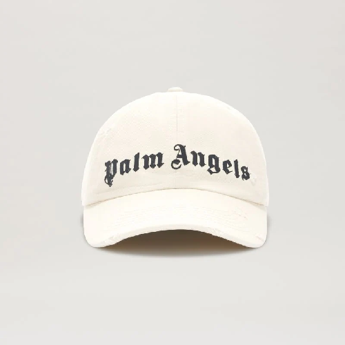 Palm Angels Monogram White Cap Palm Angels Monogram White Cap