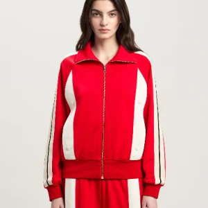 Palm Angels Women's Red Track Jacket-front